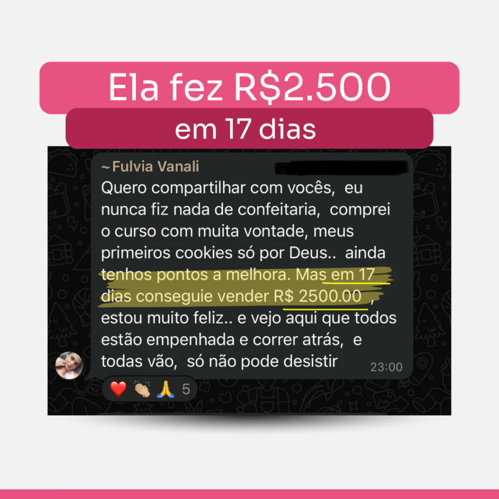 Depoimento: aluna faturou R$2.500 em 17 dias
